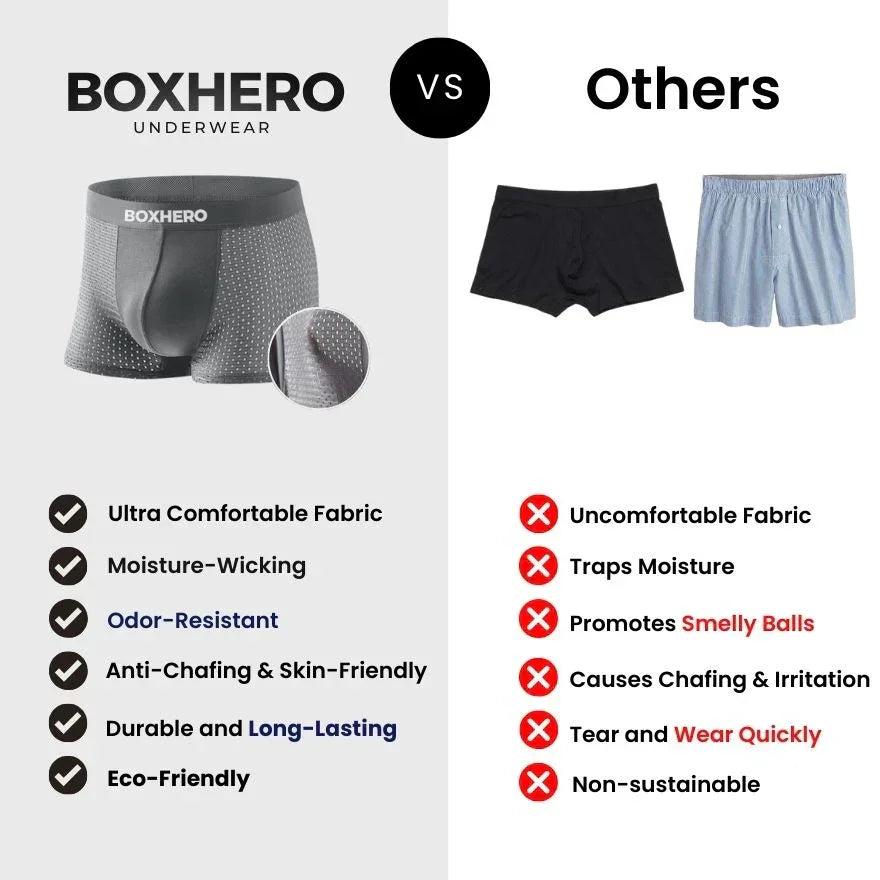 8-Pack - Premium Bamboo Fibre Boxer Shorts